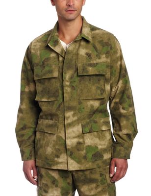 China Men Army Camouflage Uniform , Cotton Ripstop Battle Dress Uniform supplier
