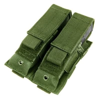 China Tactical Double Pistol Mag Pouch 2 Pistol Mags With Hook Loop Flap supplier