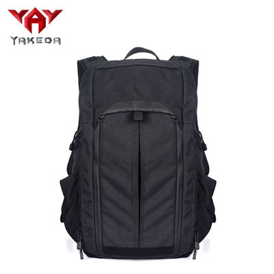 China Black Casual Military Fabric Tactical Day Pack / 25L Folding Travel Daypack supplier