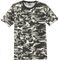 Customized Army Camouflage Uniform , Outdoor Fitness Camouflage T Shirts supplier