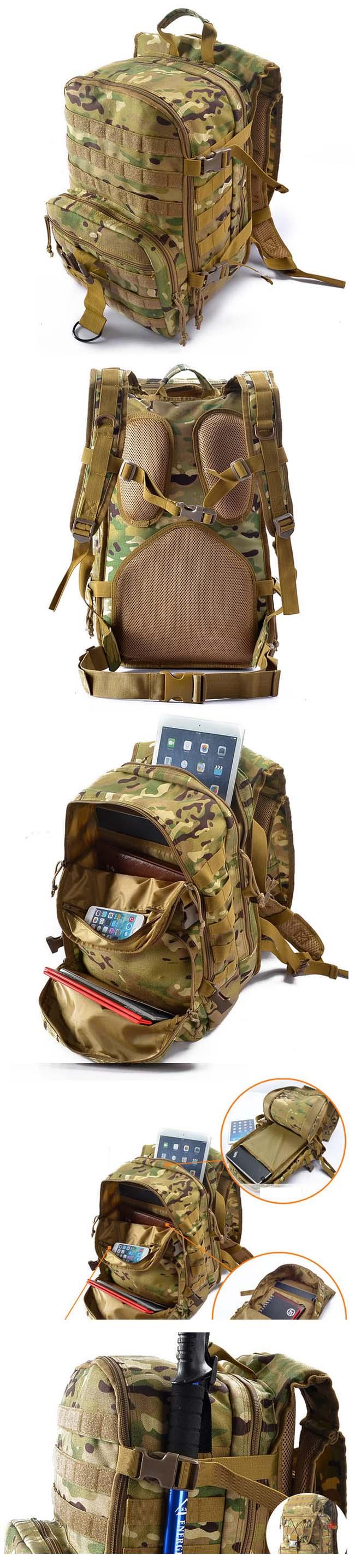 Folding Woman Small Army Backpack Camouflage Lightweight With Shoulders