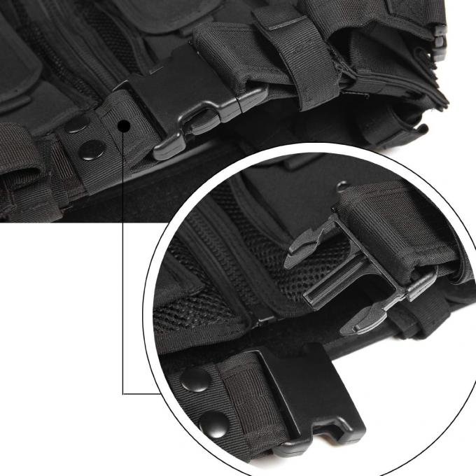 Black Nylon Armor Tactical Gear Vests Bulletproof with Breathable