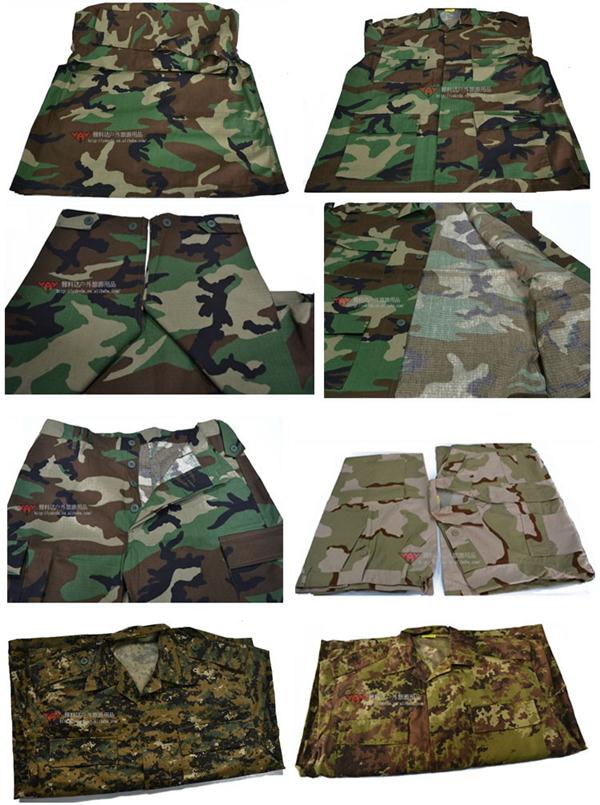 Custom Camouflage Military Uniforms Waterproof Rip - Stop For Workwear