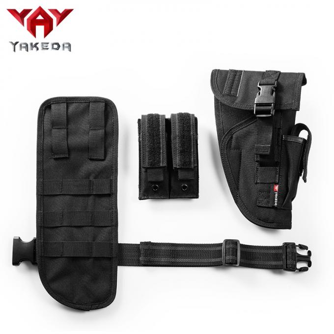 Universal Tactical Leg Holster With Magazine Pouch Fully Adjustable And Removable