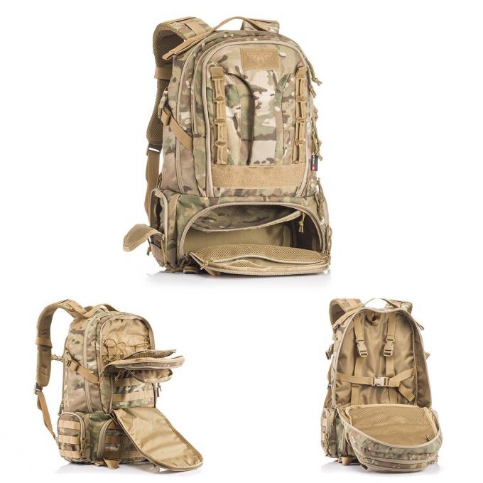 Military Hiking Mountain Climbing Backpack / Tactical Outdoor Rucksack For Trekking