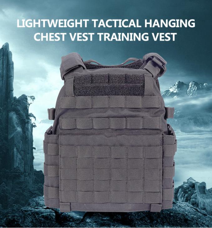 Adjustable Tactical Gear Vest , 1000D Nylon Military Combat Training Police Bulletproof Vest