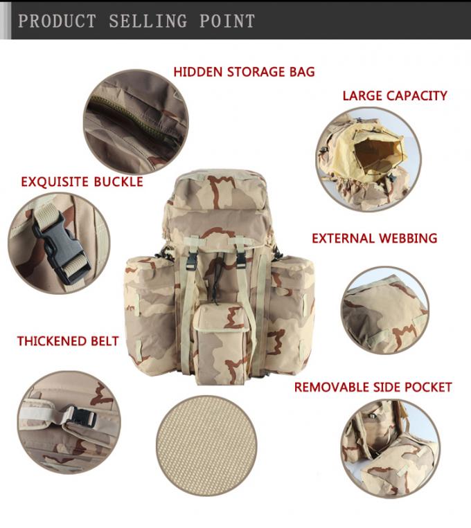 Water Resistant Tactical Gear Backpack For Adventuring / Hunting Size 30*38*6 CM
