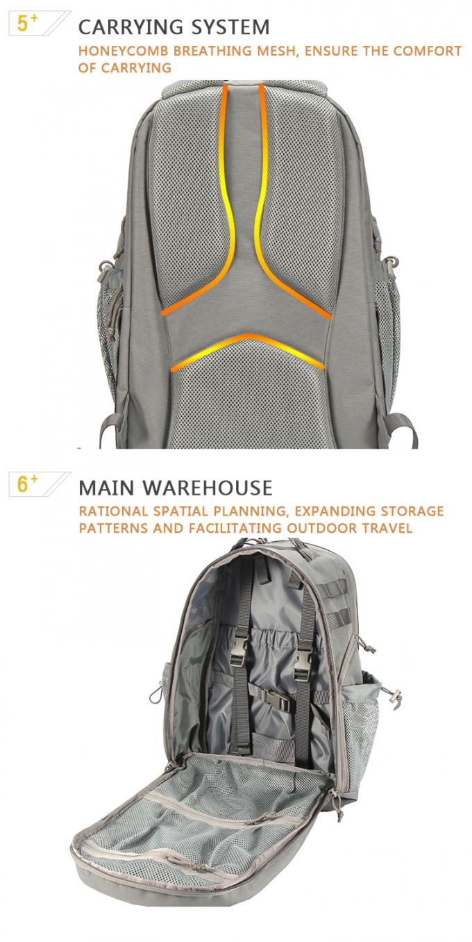 Anti Theft Trekking Travel Tactical Rucksack Backpack / Outdoor Daypack