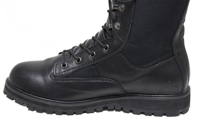 Leather Breathable Combat Hiking Military Boots For Men Flat Low Heel