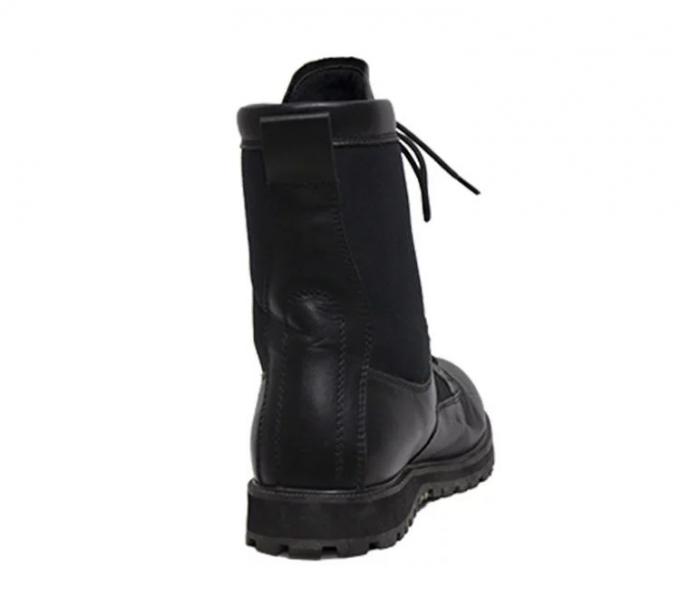 Leather Breathable Combat Hiking Military Boots For Men Flat Low Heel