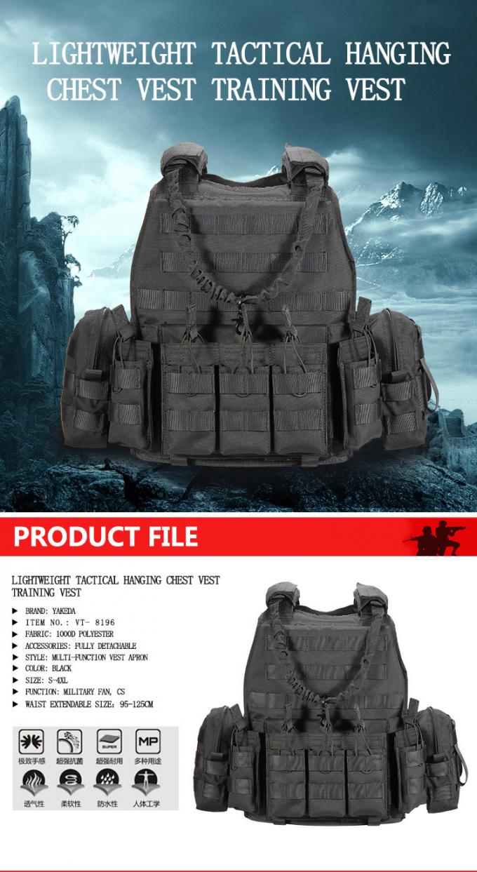Molle Tactical Protection Military Bullet Proof Vest Combat Training Vest With Plate Carrier