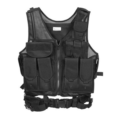 China Black Nylon Armor Tactical Gear Vests Bulletproof with Breathable supplier