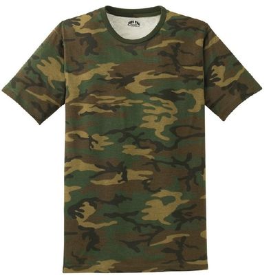 China Customized Army Camouflage Uniform , Outdoor Fitness Camouflage T Shirts supplier