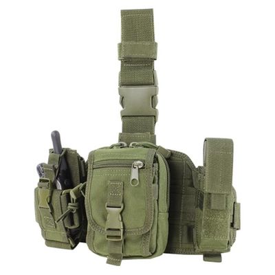 China Flashlight Molle Magazine Pouches / Triple Magazine Pouch Leg Rig supplier