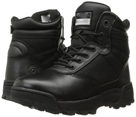China Black Military Tactical Boots Classic 6 Inch Side - Zip Comfortable supplier
