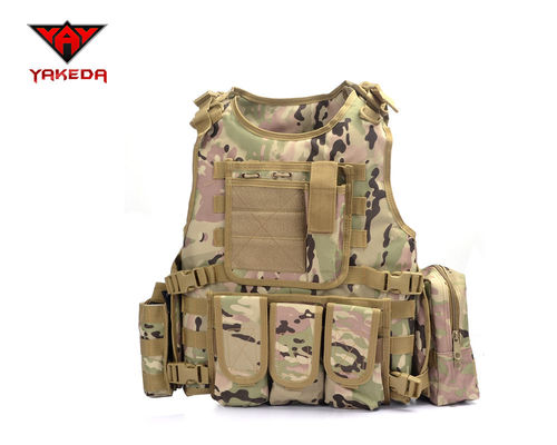 China Comfortable Military Bulletproof Vest , Molle Airsoft Paintball Plate Carrier supplier