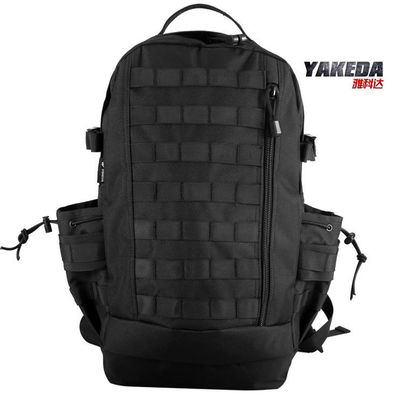 China Black Outdoor Tactical Day Pack Backpack , Lightweight Travel Daypack supplier