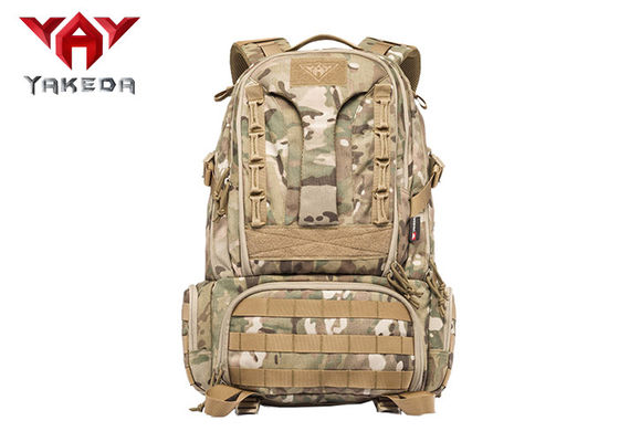 China Military Hiking Mountain Climbing Backpack / Tactical Outdoor Rucksack For Trekking supplier