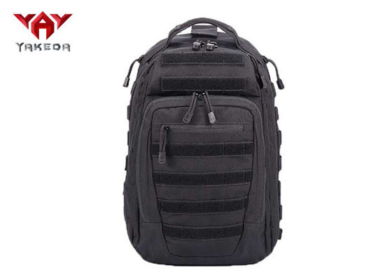 China Durable Outdoor Travel Black Tactical Day Pack Customized Logo 30L - 40L Capacity supplier