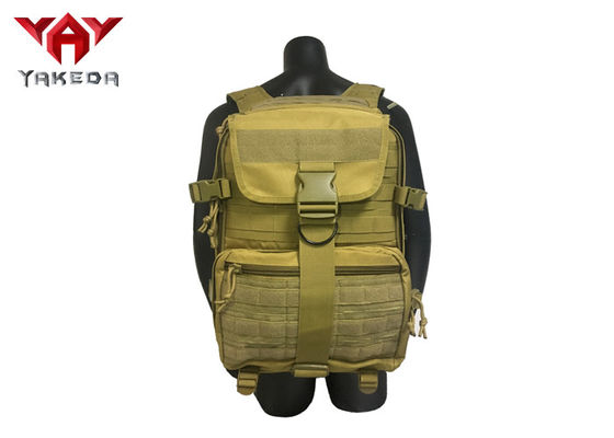 China PVC Military Grade Laptop Tactical Day Pack / Molle Trekking Backpack supplier