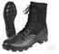 Leather Black Military Jungle Boots Canvas Nylon Upper For Camping supplier