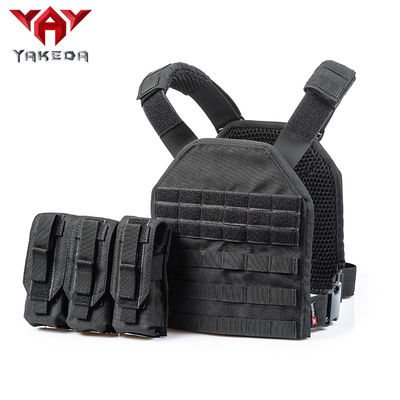 Black 1000D nylon Adjustable Tactical Gear Vest For Combat Training supplier