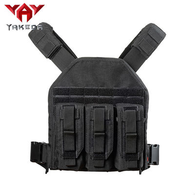 Black 1000D nylon Adjustable Tactical Gear Vest For Combat Training supplier