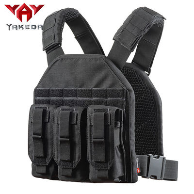 Black 1000D nylon Adjustable Tactical Gear Vest For Combat Training supplier