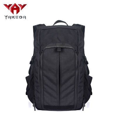 Black Casual Military Fabric Tactical Day Pack / 25L Folding Travel Daypack supplier