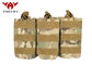 Military Molle Gear Accessories Compatible Open Top Triple Mag Pouch For M4 M17 AK47 Magazine supplier