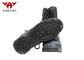 Strap Army Rubber Non - Slip Military Tactical Boots With Side Zipper Black Color supplier
