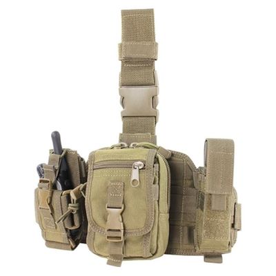 Magazine Leg Rigs Flashlight Molle Magazine Pouches / Triple Magazine Pouch Leg Rig